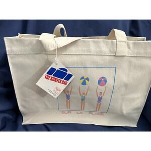 Vintage 16” X 11” Canvas Tote Bag‎ W/handles By Konvex Made In USA. New With Tag